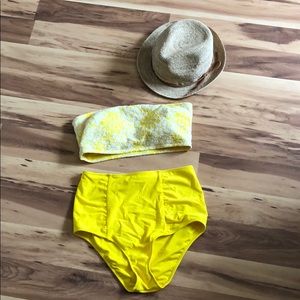 Arie Two Piece High Waisted Swim Suit ☀️